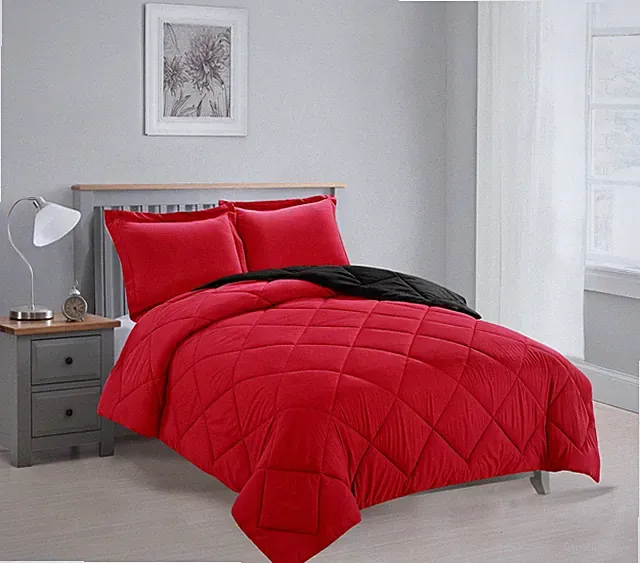 Empire Home Down Alternative Hypoallergenic 3-Piece Reversible Comforter Set