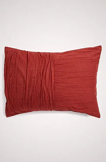 Nordstrom At Home 165776 Red Basket Weave Sham Size Standard 28" x 20"