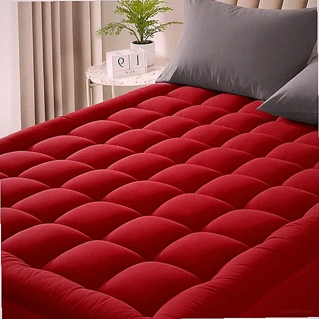 Plush Pillow Top Mattress Topper Extra Thick Breathable Deep Pocket Support New