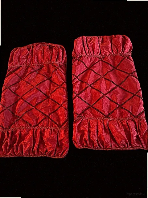 Victoria Classics Red Elegant King Sized Pillow Shams Victorian