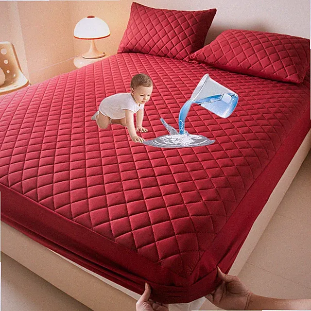 Waterproof Deep Pocket Mattress Topper Mattress Pad Cooling Breathable Protector